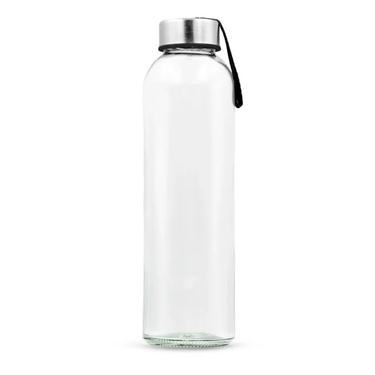 Szklana butelka 500 ml z kolorową wstążką | Viivi