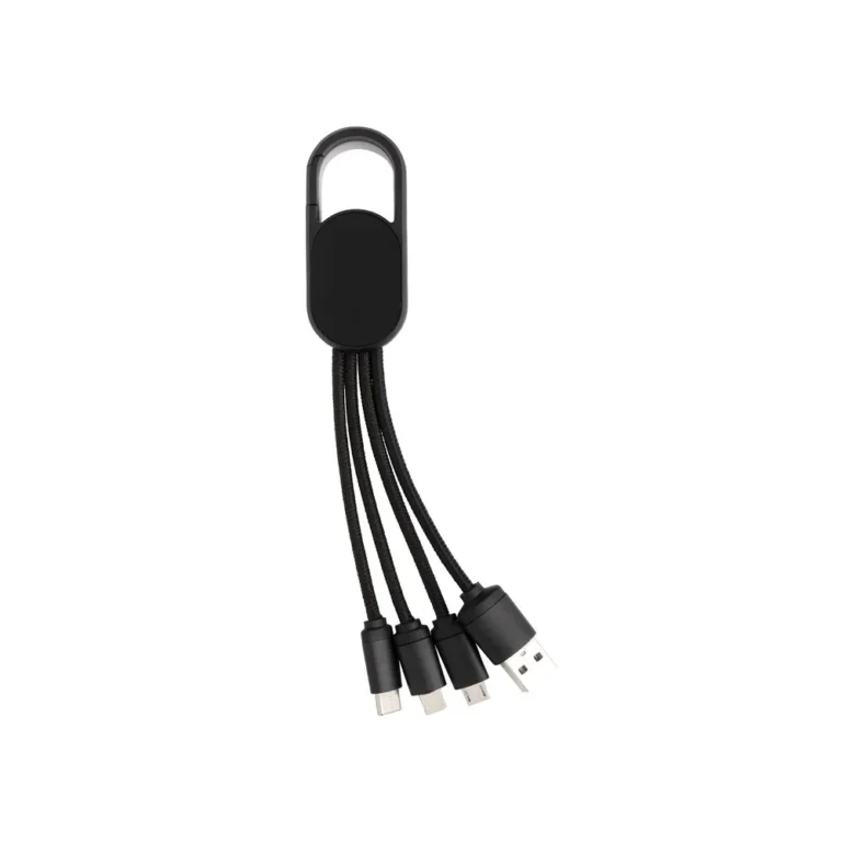 Kabel do ładowania 4 w 1 z karabińczykiem