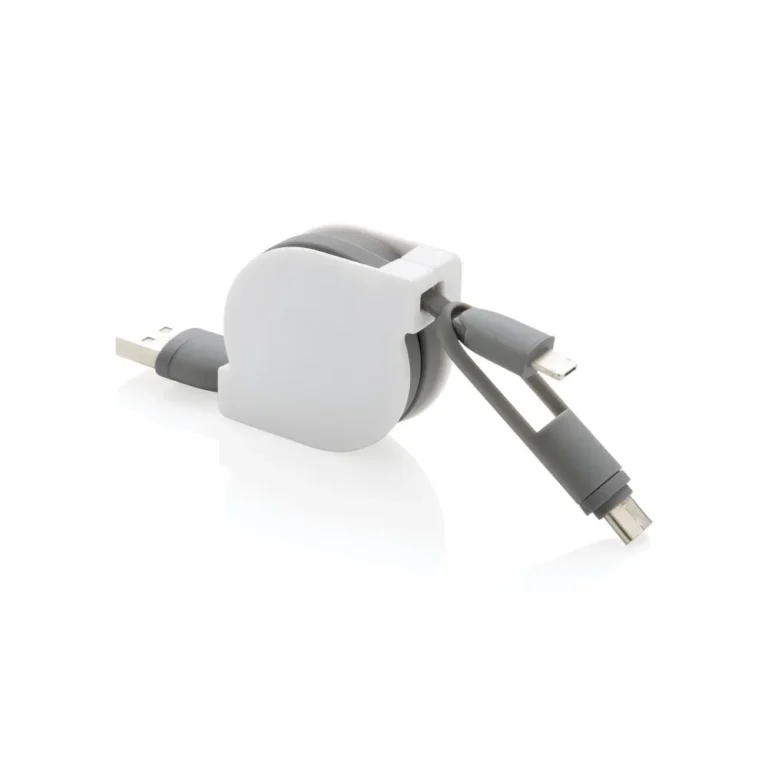 Zwijany kabel do ładowania i synchronizacji 3 w 1