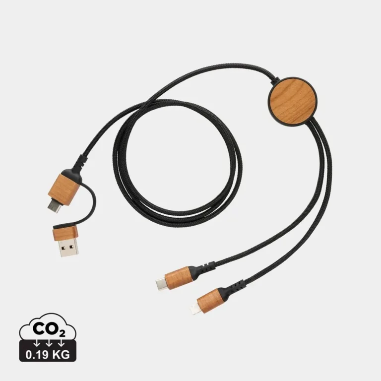 Kabel do ładowania 6 w 1 Ohio, plastik z recyklingu