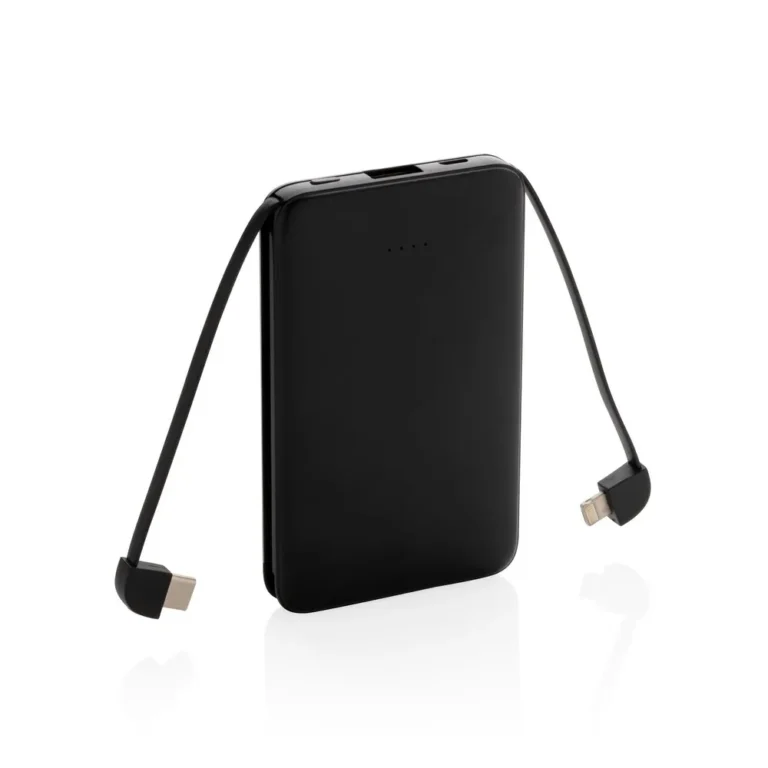 Power bank 5000 mAh, zintegrowany kabel 3 w 1