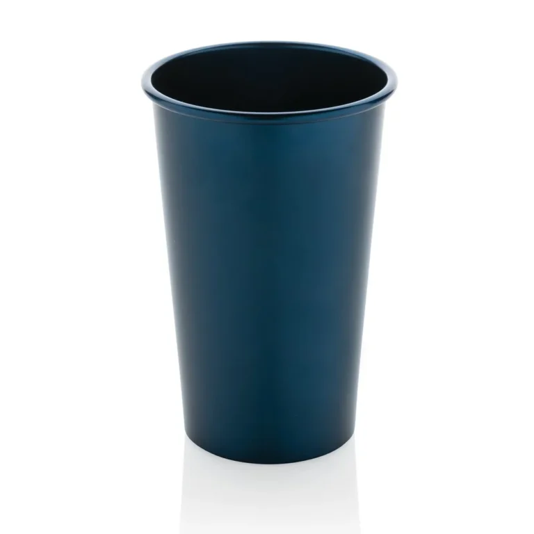 Lekki kubek podróżny 450 ml Alo, aluminium z recyklingu