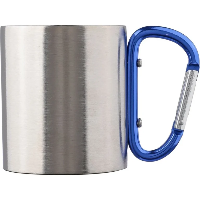 Metalowy kubek 185 ml z karabińczykiem