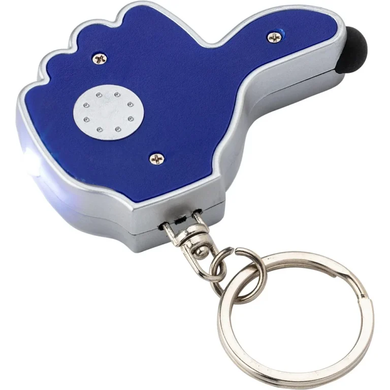 Brelok do kluczy „kciuk”, lampka LED, touch pen