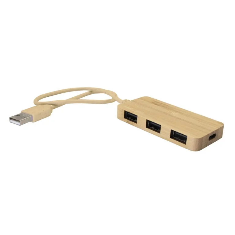 Bambusowy hub USB i USB-C B’RIGHT | Kenzie